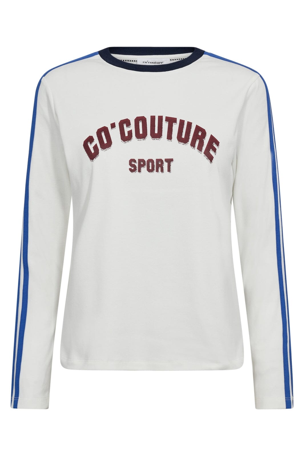 Co´Couture - Edgecc Sport Ls Tee 33191 - 1117 - Off-White Blue T-shirts