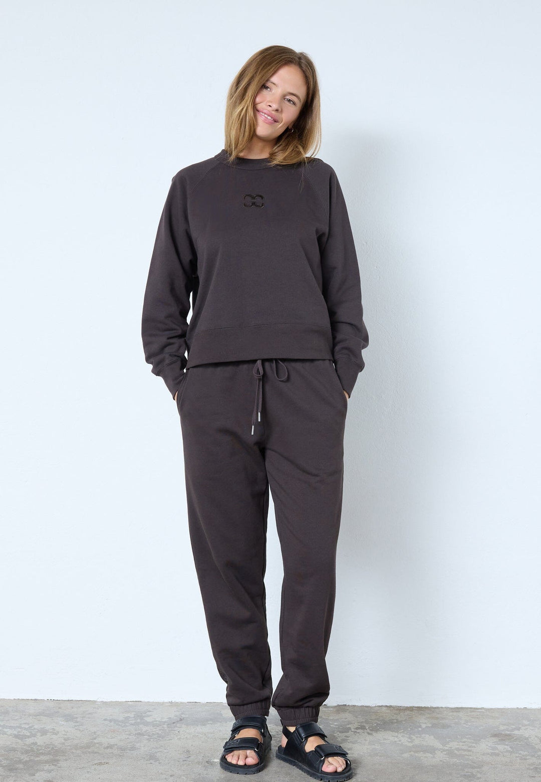 Co´Couture - Eriscc Sweatpant 41092 - 145 - Dark Brown Bukser