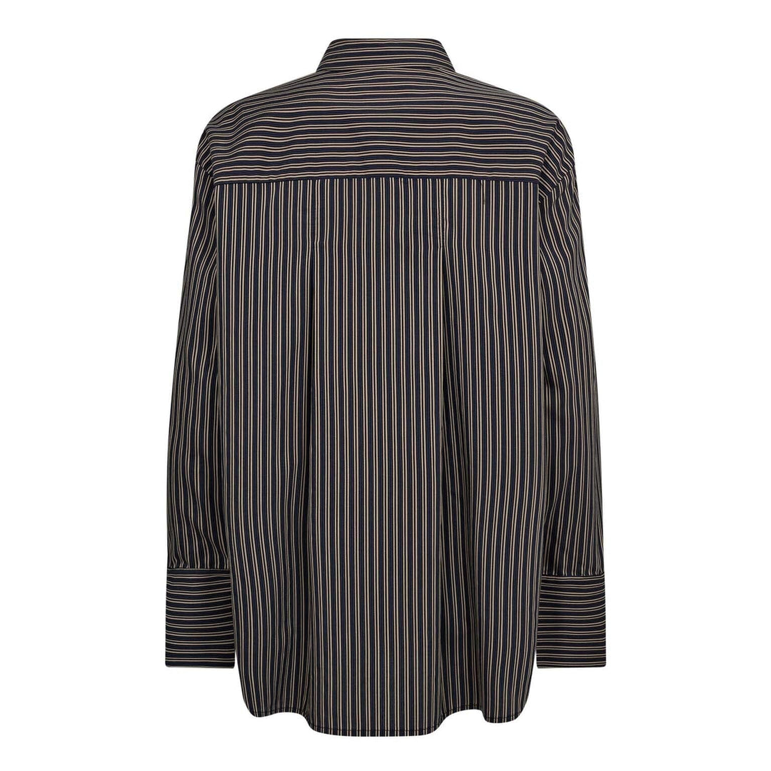 Co´Couture - Finacc Stripe Shirt 35880 - 96 - Black Skjorter