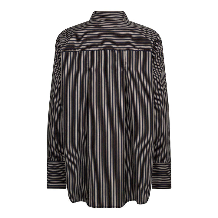 Co´Couture - Finacc Stripe Shirt 35880 - 96 - Black Skjorter