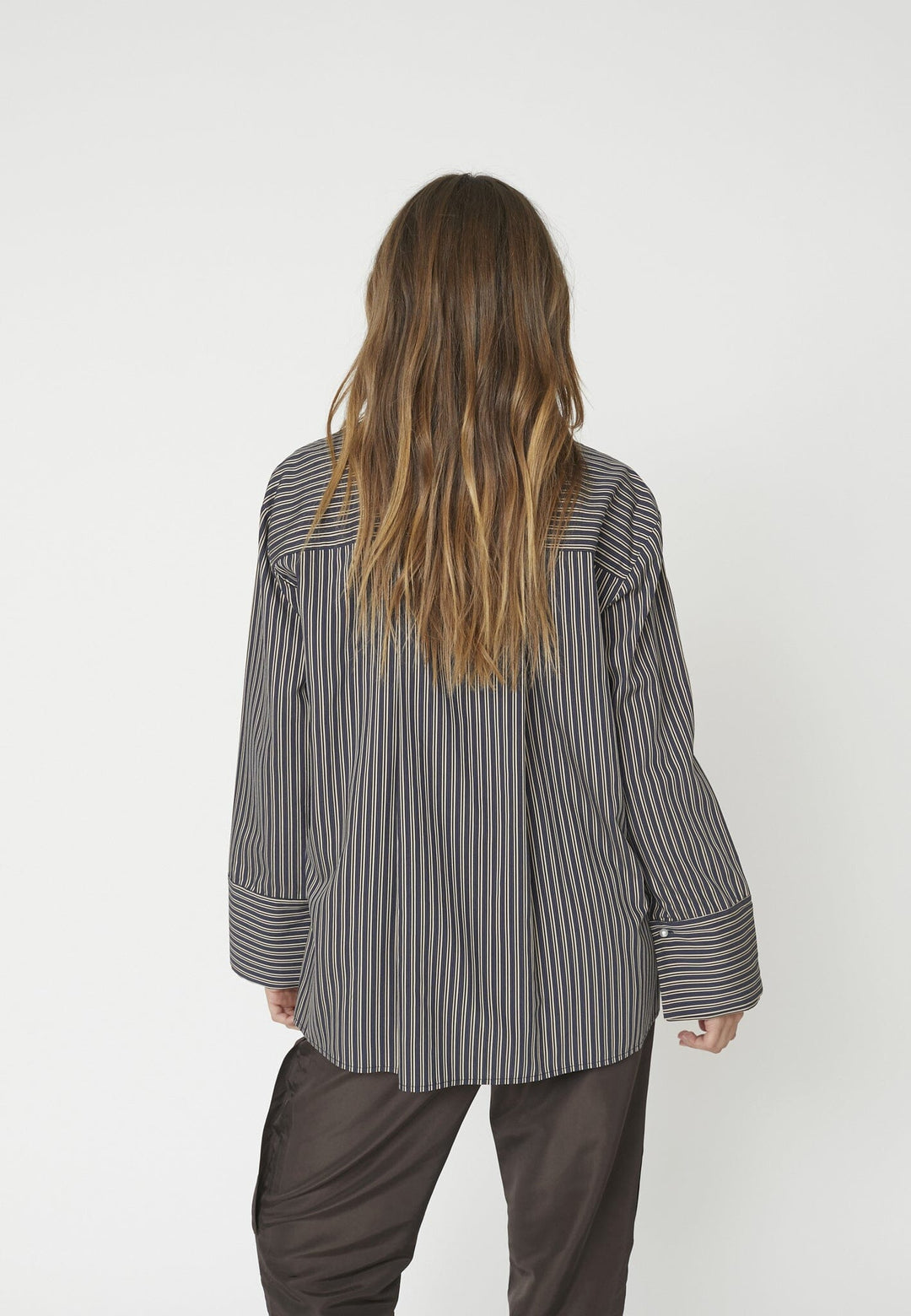 Co´Couture - Finacc Stripe Shirt 35880 - 96 - Black Skjorter