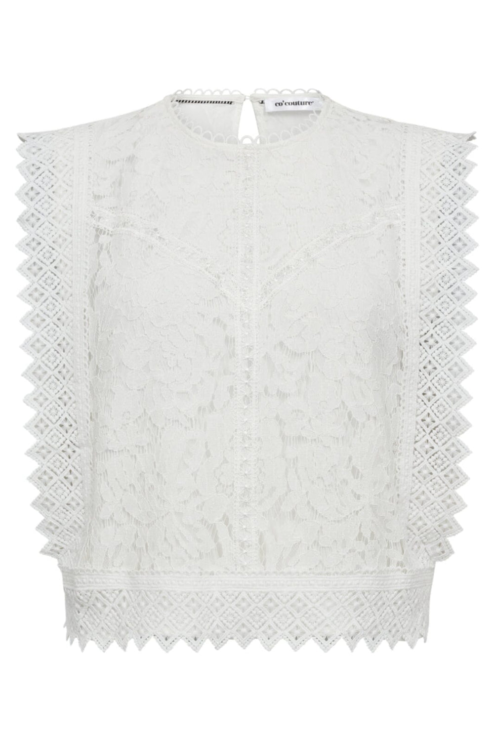 Co´Couture - Lanacc Lace Top 35842 - 4000 - White