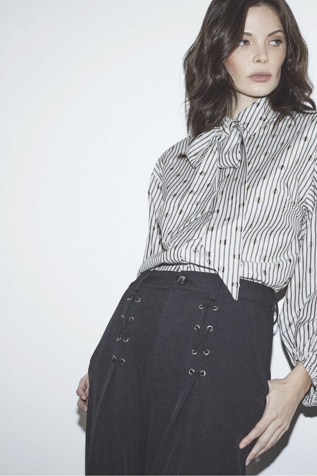 Co´Couture - Lunacc Eyelet Wide Pant 31554 - 96 - Black