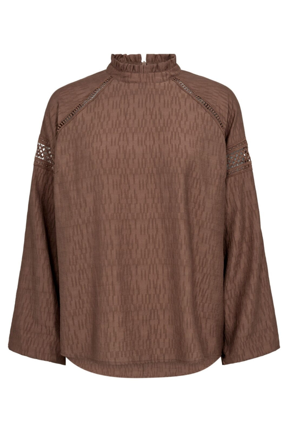 Co´Couture - Naracc Balloon Blouse 35548 - 80 - Chocolate