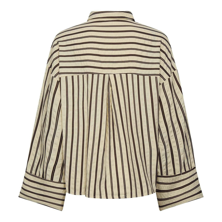 Co´Couture - Oxanacc Shirt 45041 - 145 - Dark Brown Skjorter