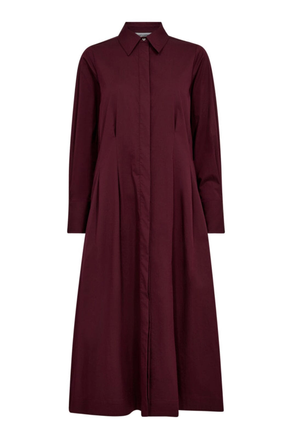 Co´Couture - Poppycc Shirt Long Dress 36526 - 87 - Winered