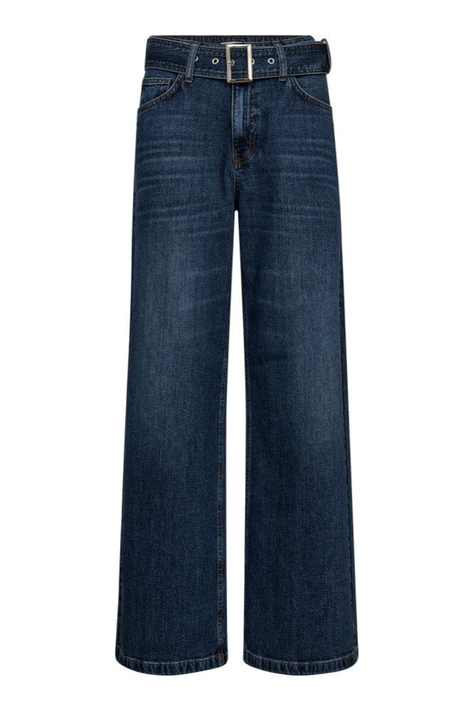 Co´Couture - Rumicc Belt Jeans 31662 - 555 - Dark Denim Bukser