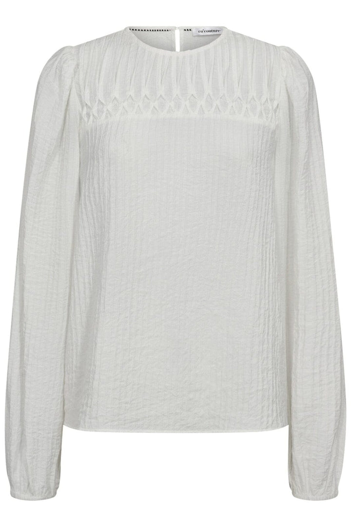 Co´Couture - Shinacc Pintuck Blouse 35921 - 11 - Off White Bluser