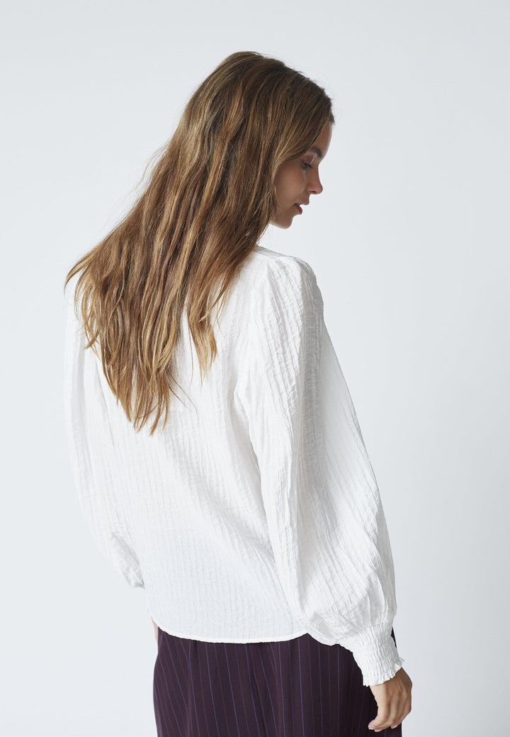 Co´Couture - Shinacc V-Blouse 35922 - 11 - Off White Bluser