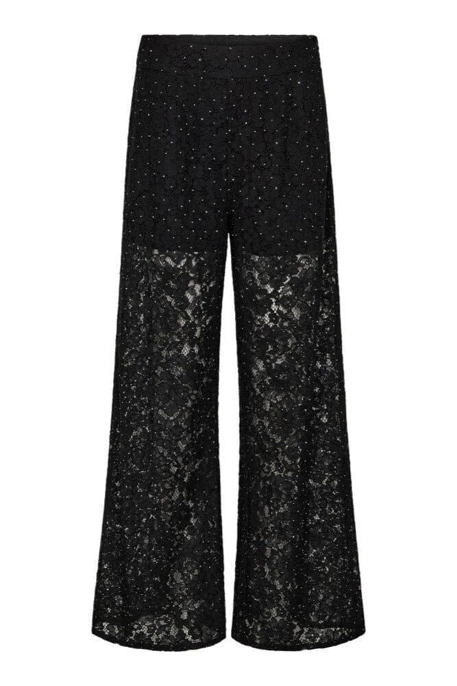 Co´Couture - Siacc Simili Lace Pant 31678 - 96 - Black Bukser