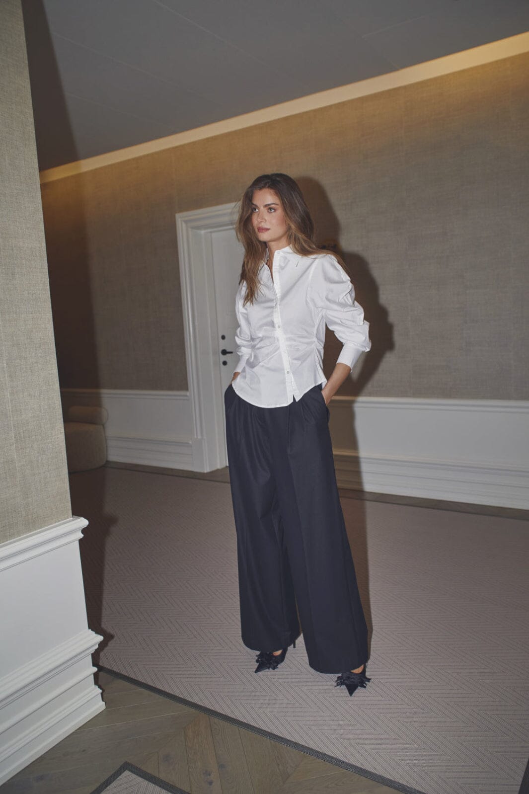 Co´Couture - Sibellecc Pleat Pant 31640 - 96 - Black Bukser