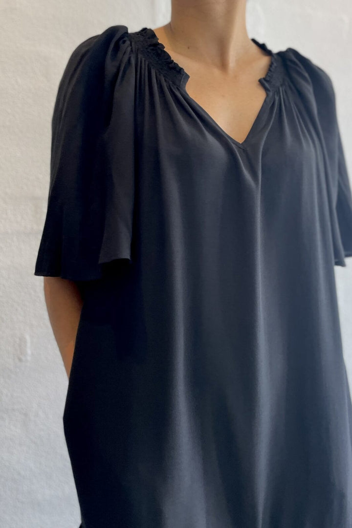 Co´couture - Sunrisecc Flow Crop Dress - 96 Black