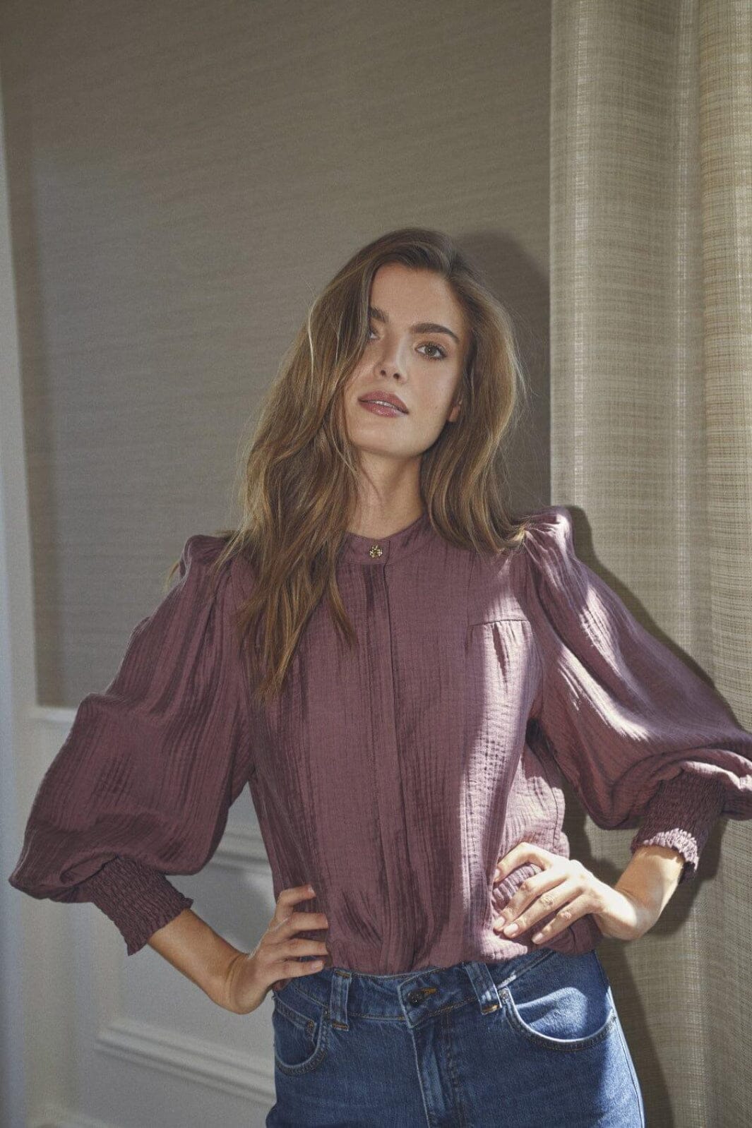 Co´Couture - Tassycc Shirt 35976 - 67 - Plum Skjorter