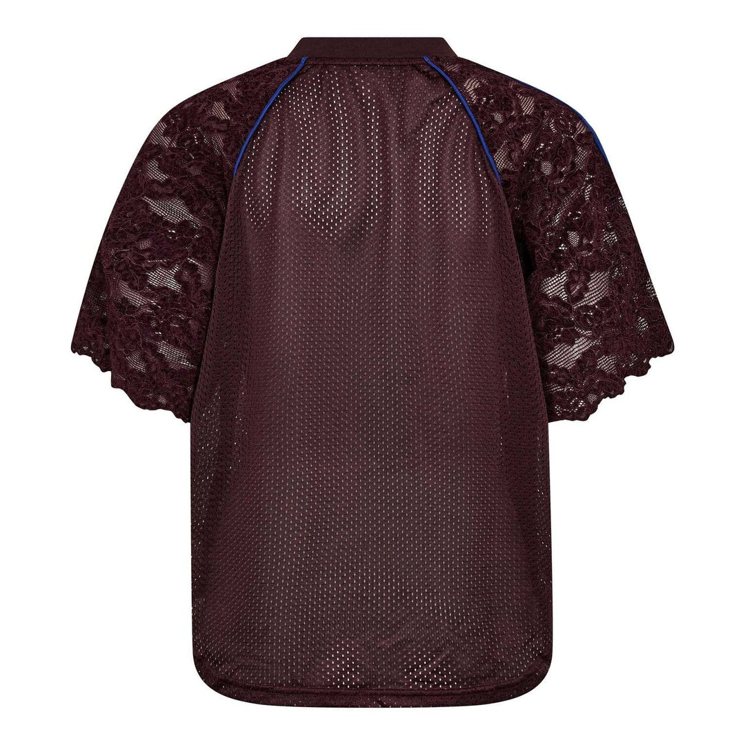 Co´Couture - Treycc Lace Tee 45046 - 76 - New Blue T-shirts