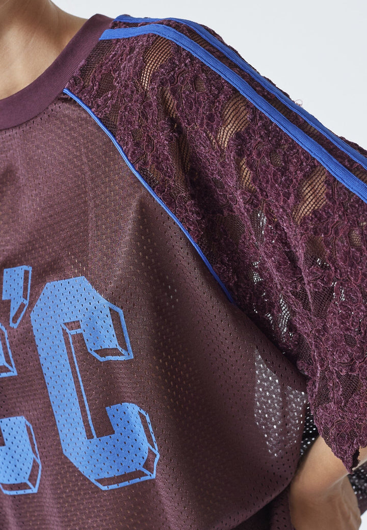 Co´Couture - Treycc Lace Tee 45046 - 76 - New Blue T-shirts