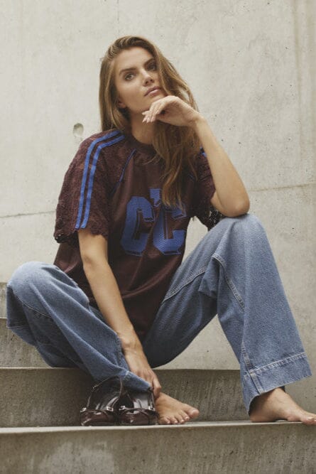 Co´Couture - Treycc Lace Tee 45046 - 76 - New Blue T-shirts