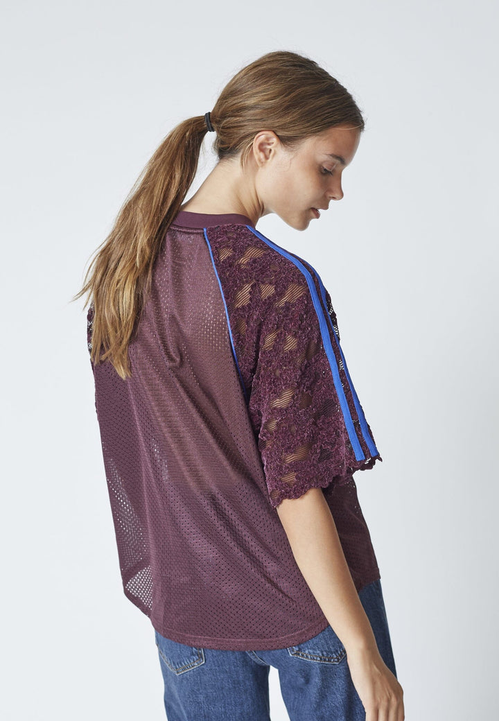 Co´Couture - Treycc Lace Tee 45046 - 76 - New Blue T-shirts