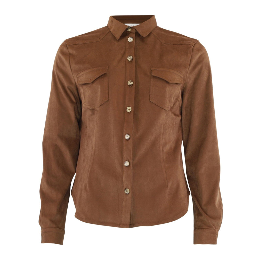 Continue - Ronja Suede 15031 - Cognac Bluser