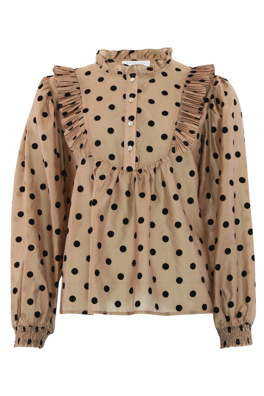 Continue - Silke Dot 14959 - Nougat W Black Dot Bluser