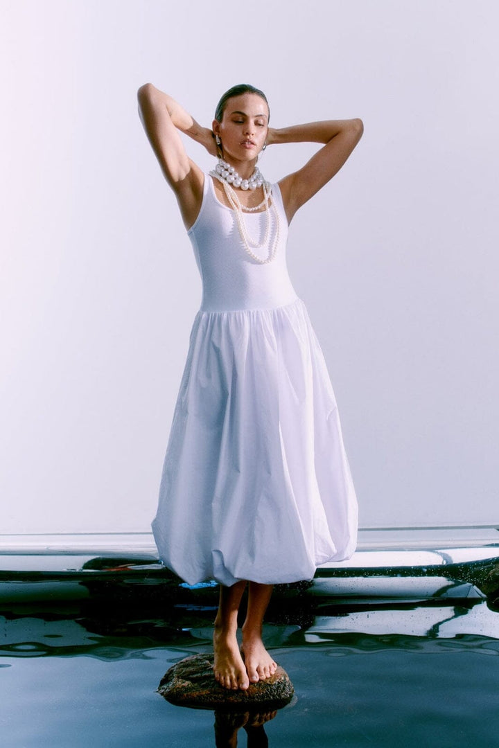 Copenhagen Muse - Cmsiv-dress 206162 - 1010 Bright White Kjoler