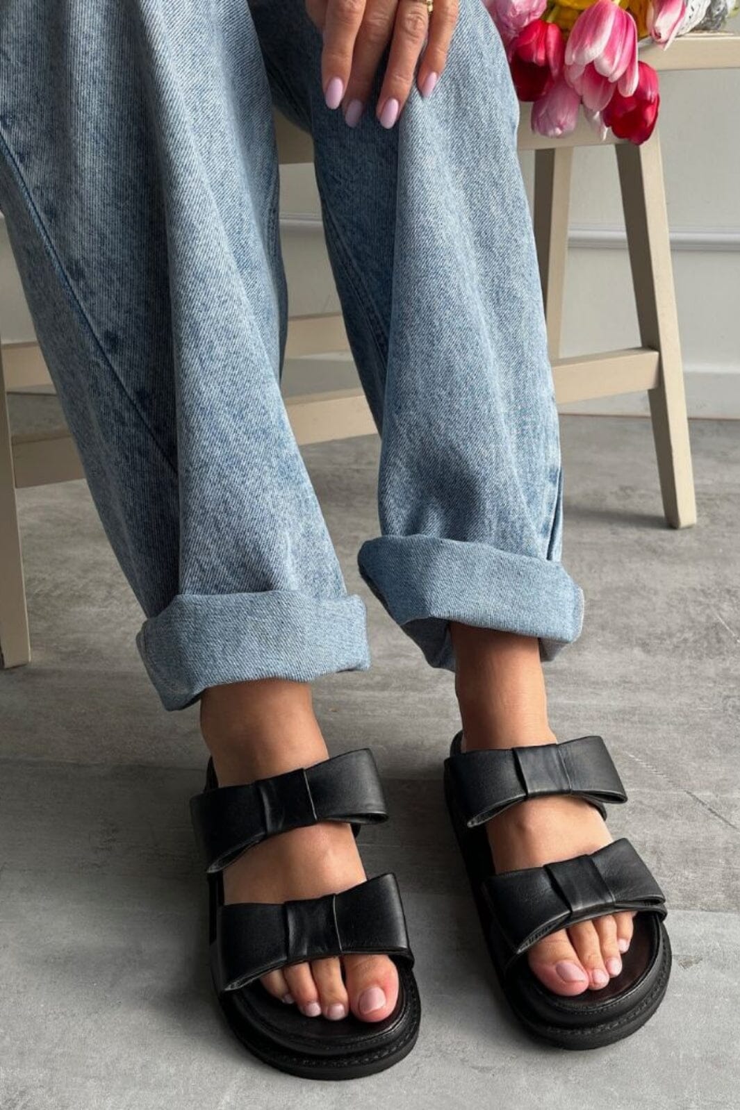 Copenhagen Shoes - Be My Guest Leather CS8407 - 0001 - Black Sandaler