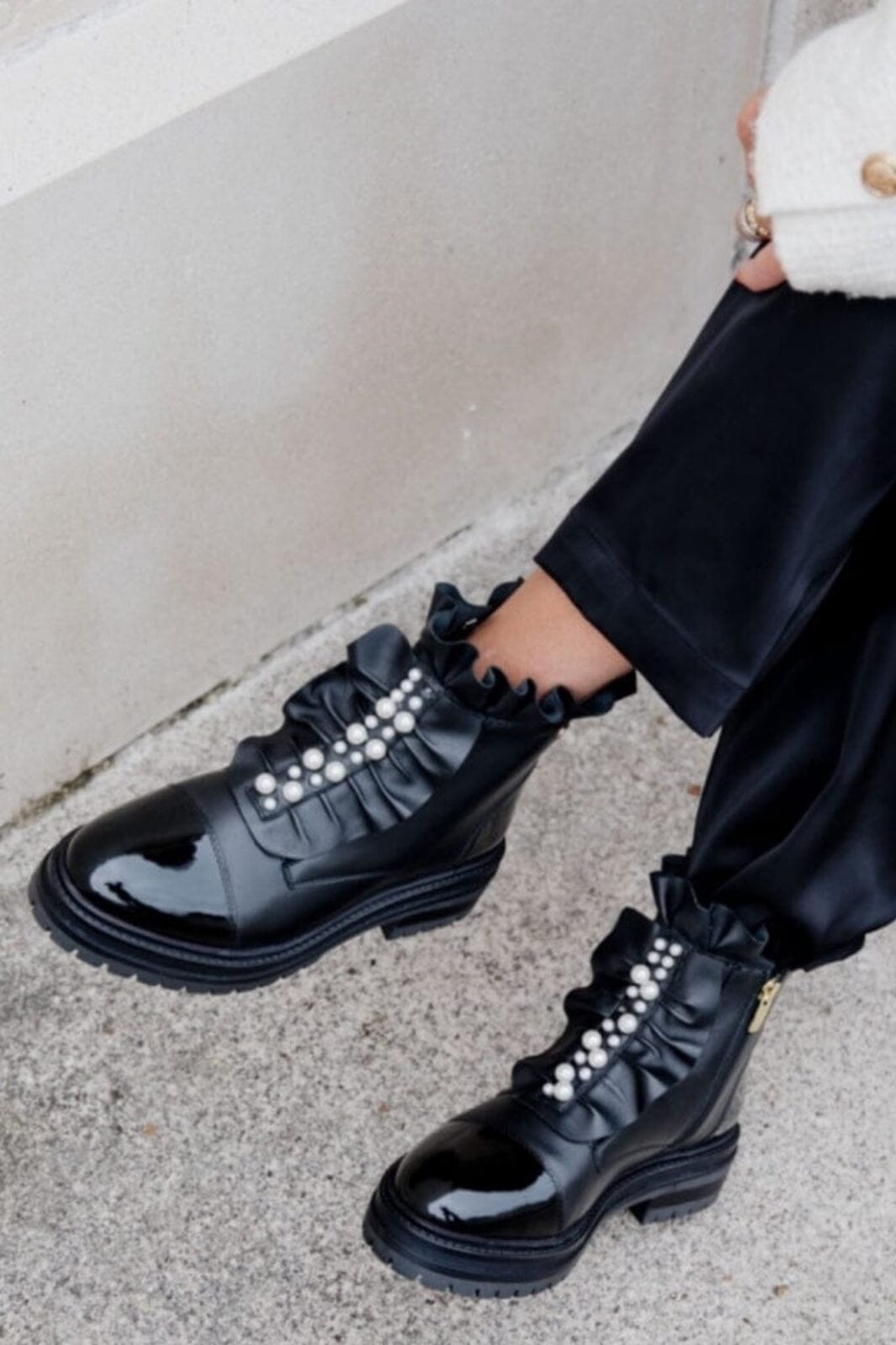 Copenhagen Shoes - Pretty Pearls - 0001 Black Støvler