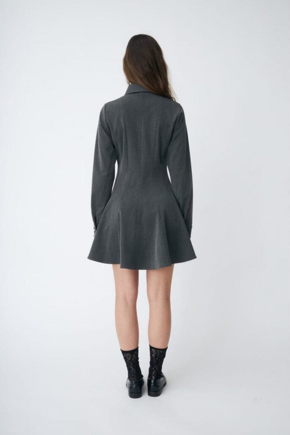 Cras - Polo Dress C584 - 9003 Grey Melange Kjoler