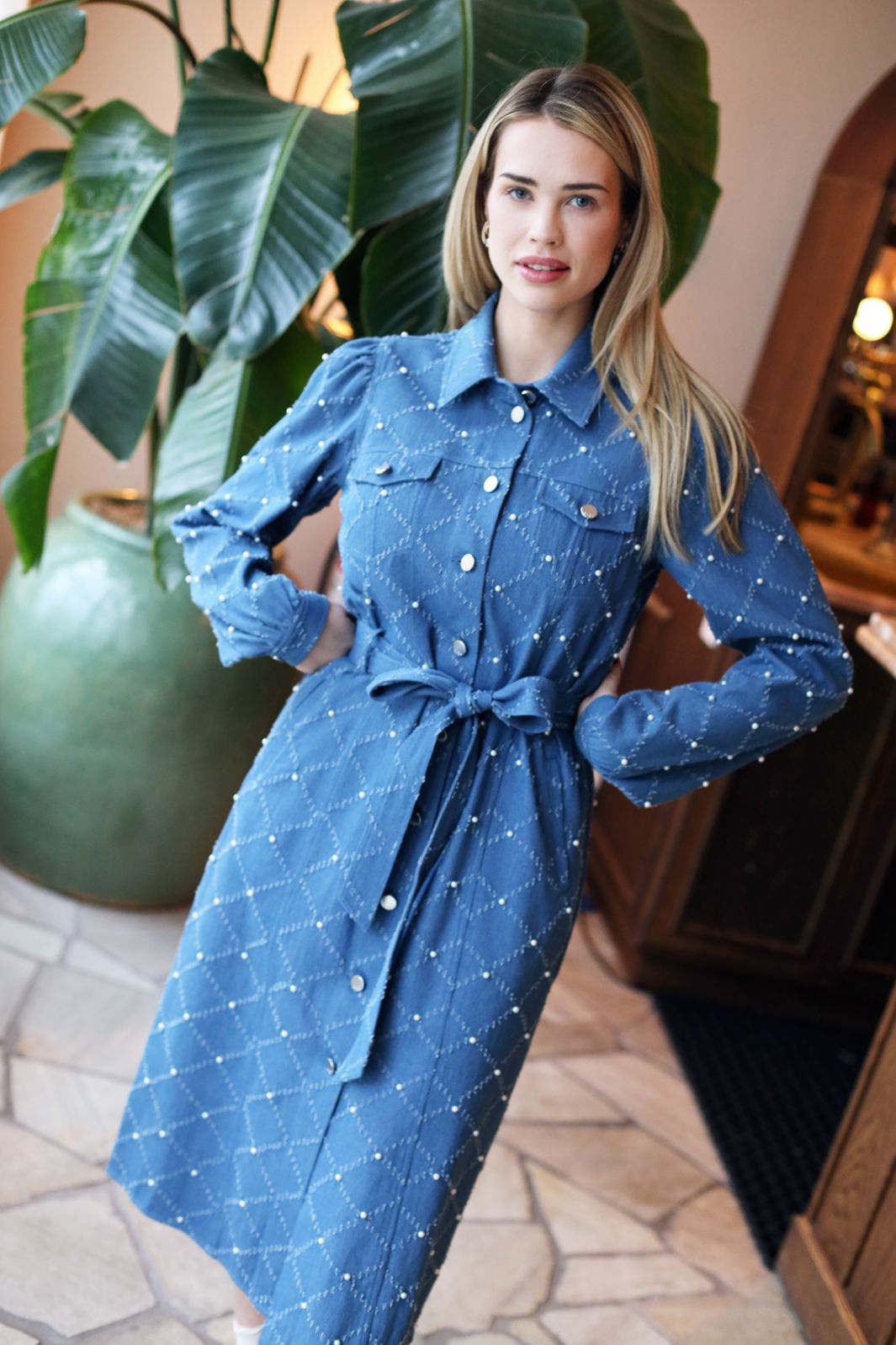 Cras - Selena Dress - 7009 7009 Light Blue Kjoler