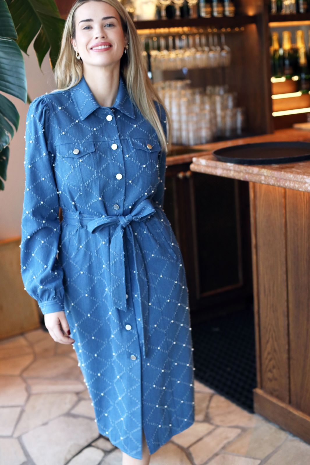 Cras - Selena Dress - 7009 7009 Light Blue Kjoler