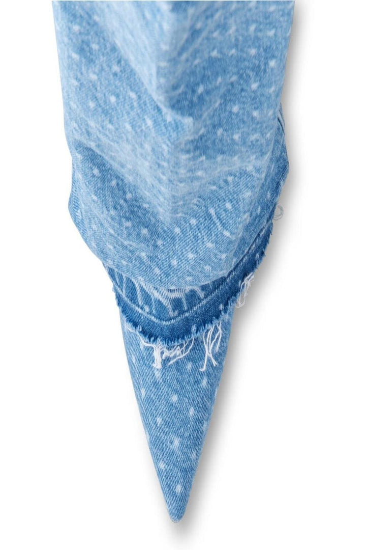 Custommade - Anie Dotted Denim - 414 Dusty Blue Støvler