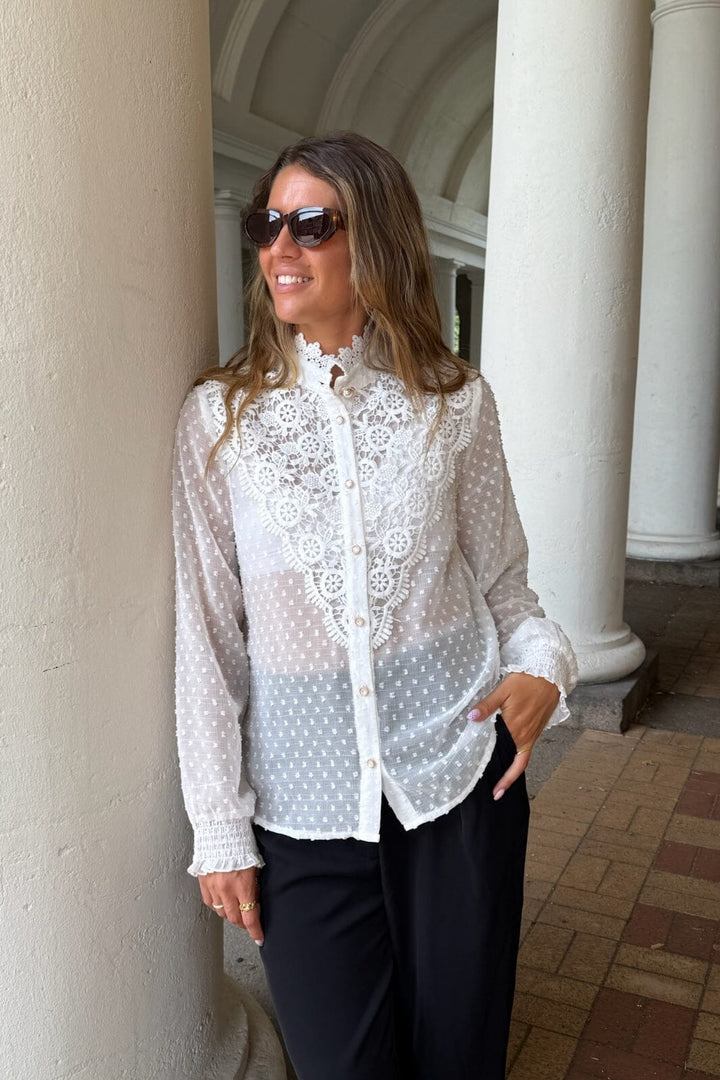 Dear Molly - Leah 137099B - White Skjorter