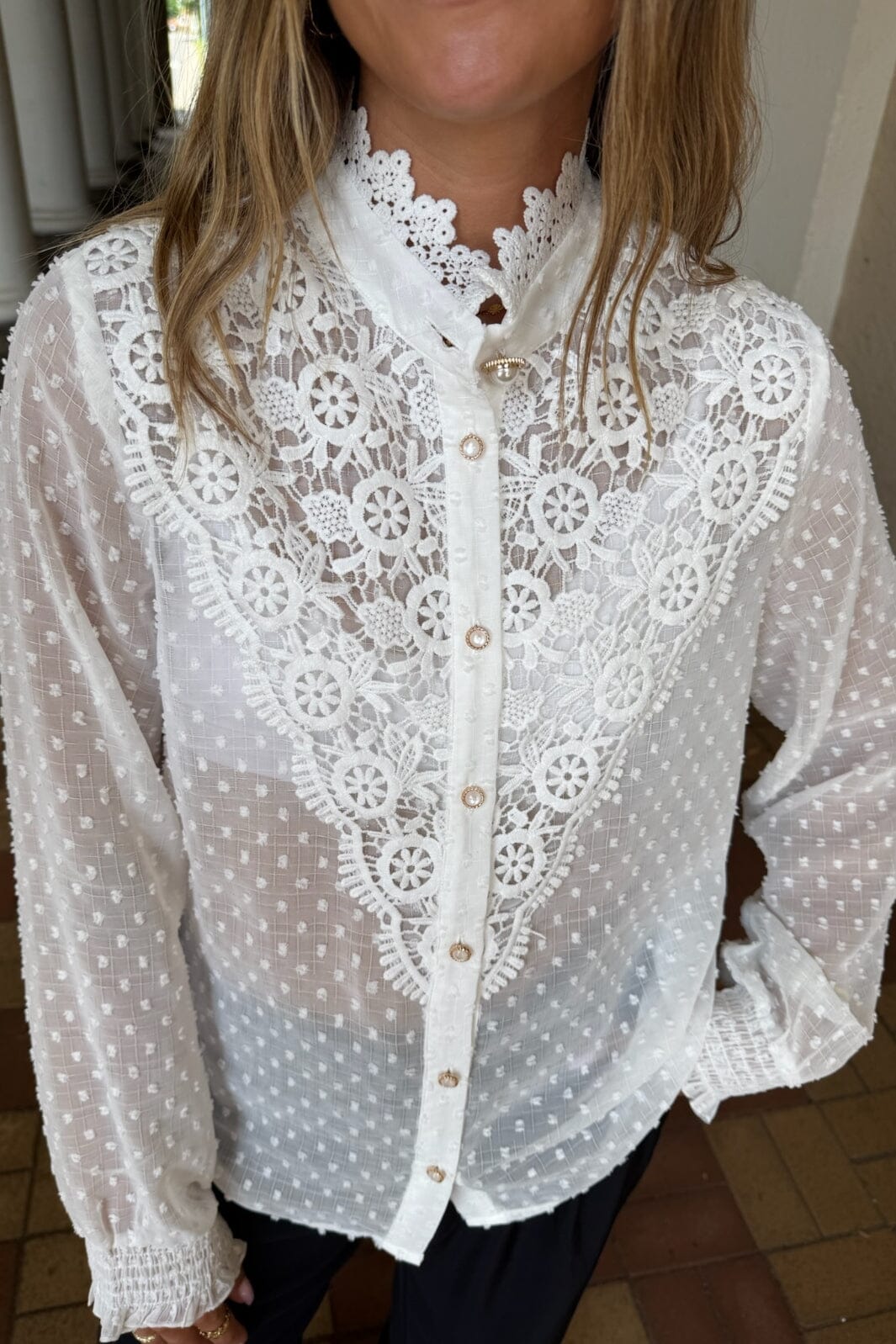 Dear Molly - Leah 137099B - White Skjorter