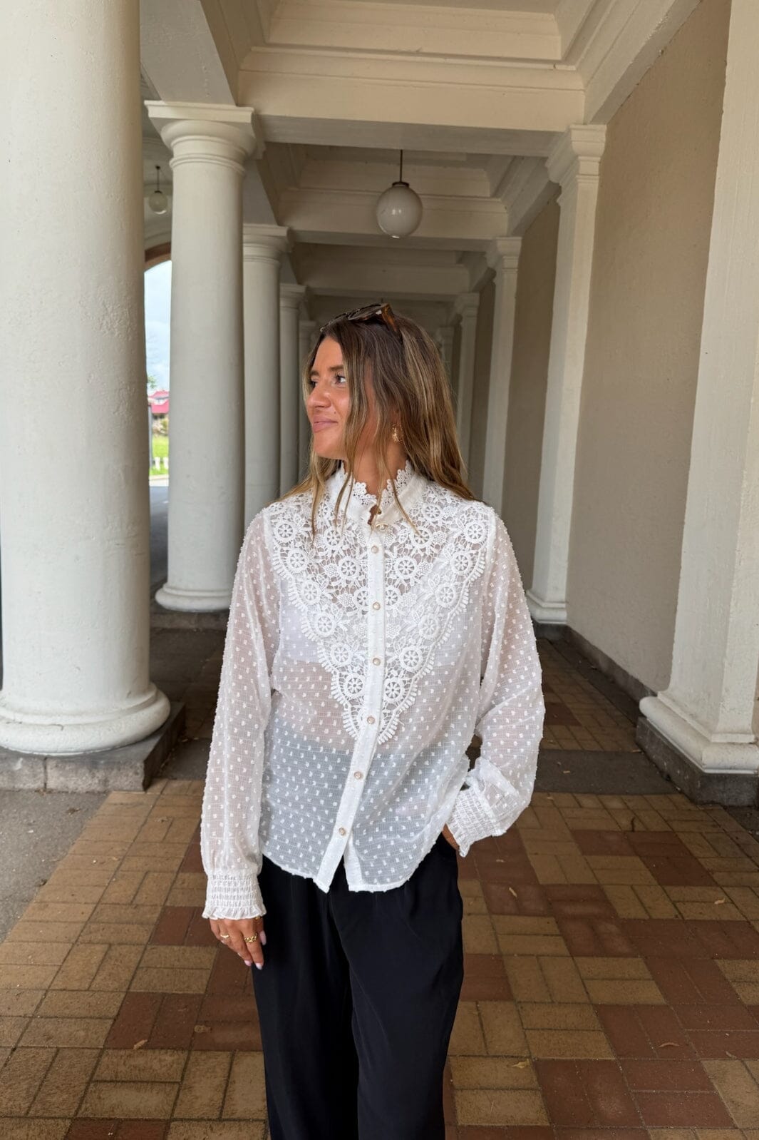 Dear Molly - Leah 137099B - White Skjorter