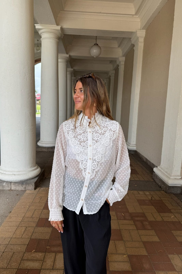 Dear Molly - Leah 137099B - White Skjorter