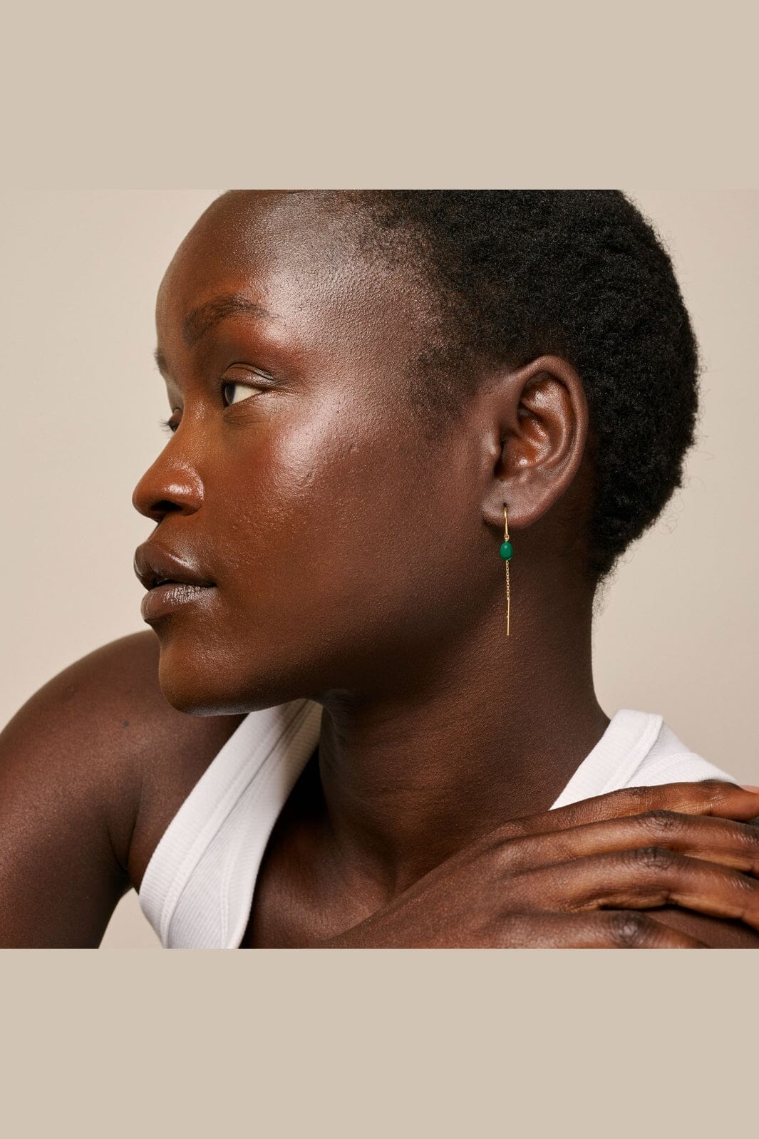 Enamel Copenhagen - Earrings, Eleanor E280GM - 42 Petrol Green