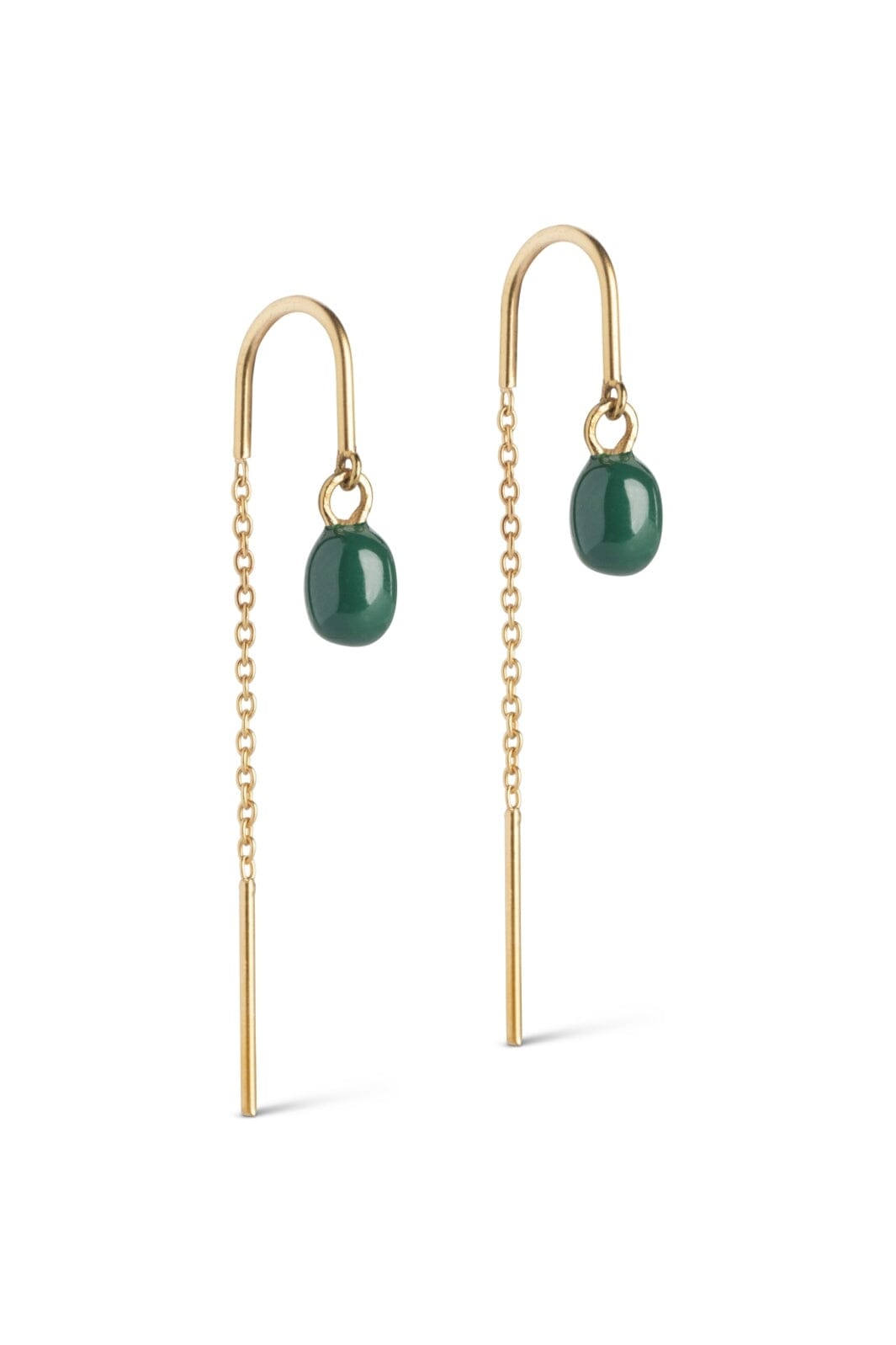 Enamel Copenhagen - Earrings, Eleanor E280GM - 42 Petrol Green