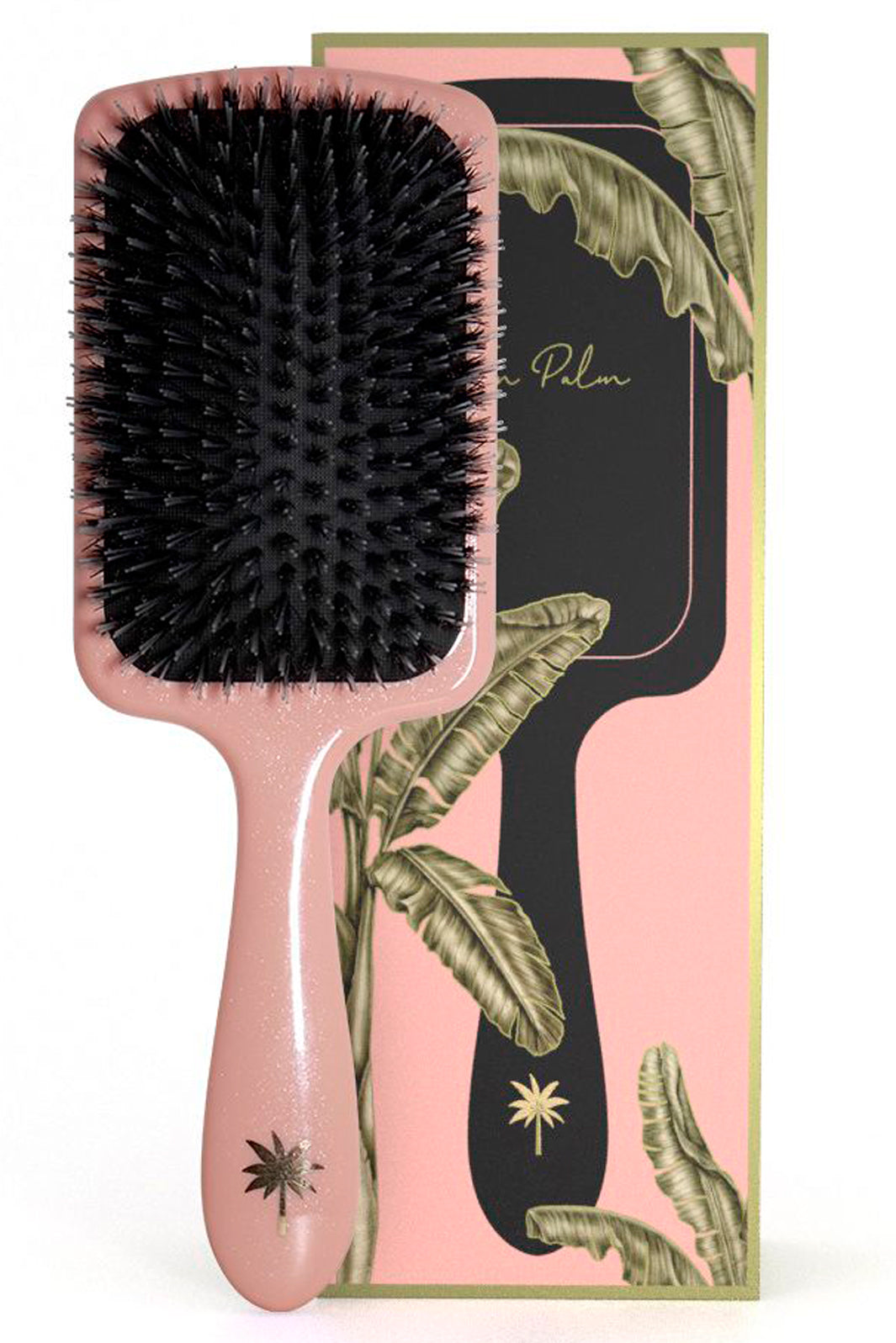 Fan Palm - Boar- & Nylon Brush Stor - Double Bloom Hårbørster