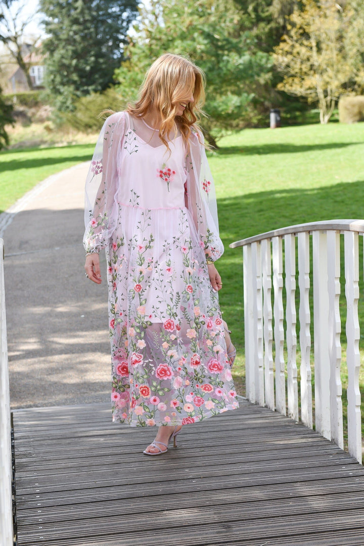 Forudbestilling - A-View - Fuschia Dress AV4614 - 258 - Rose/Pink Kjoler