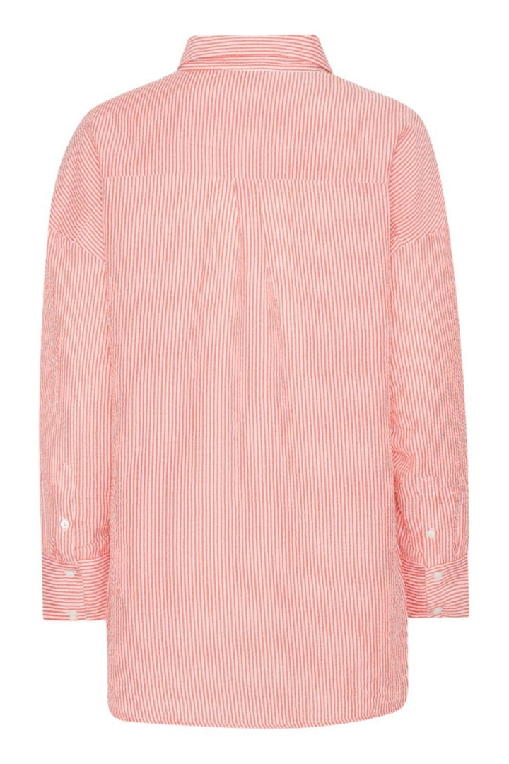 Forudbestilling - A-VIEW - Sonja Shirt - 090 Red/White (Maj/Juni) Skjorter