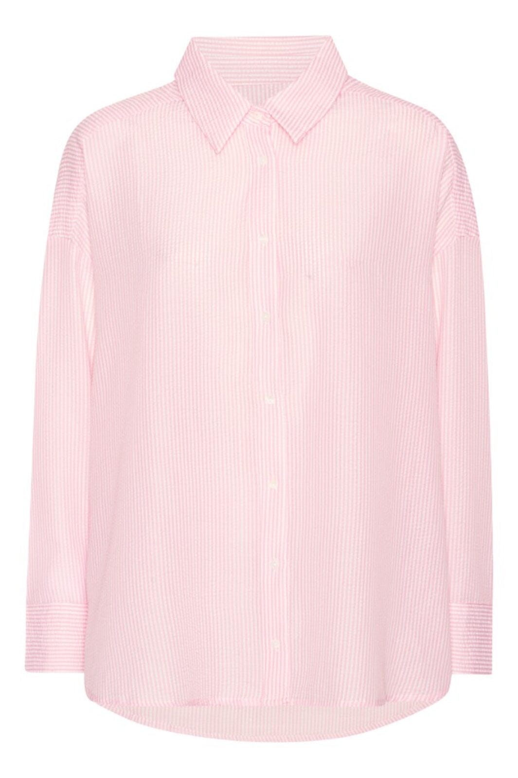 Forudbestilling - A-VIEW - Sonja Shirt - 104 Pink/White (Maj/Juni) Skjorter