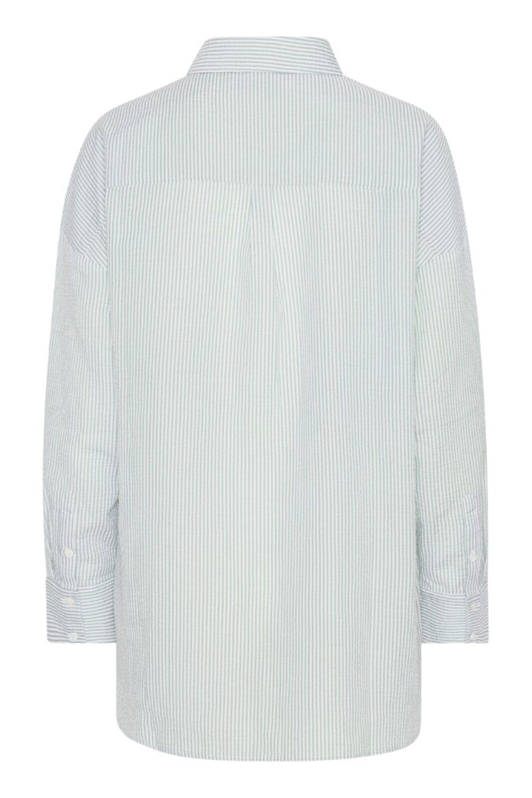 Forudbestilling - A-VIEW - Sonja Shirt - 122 Green/White (Maj/Juni) Skjorter