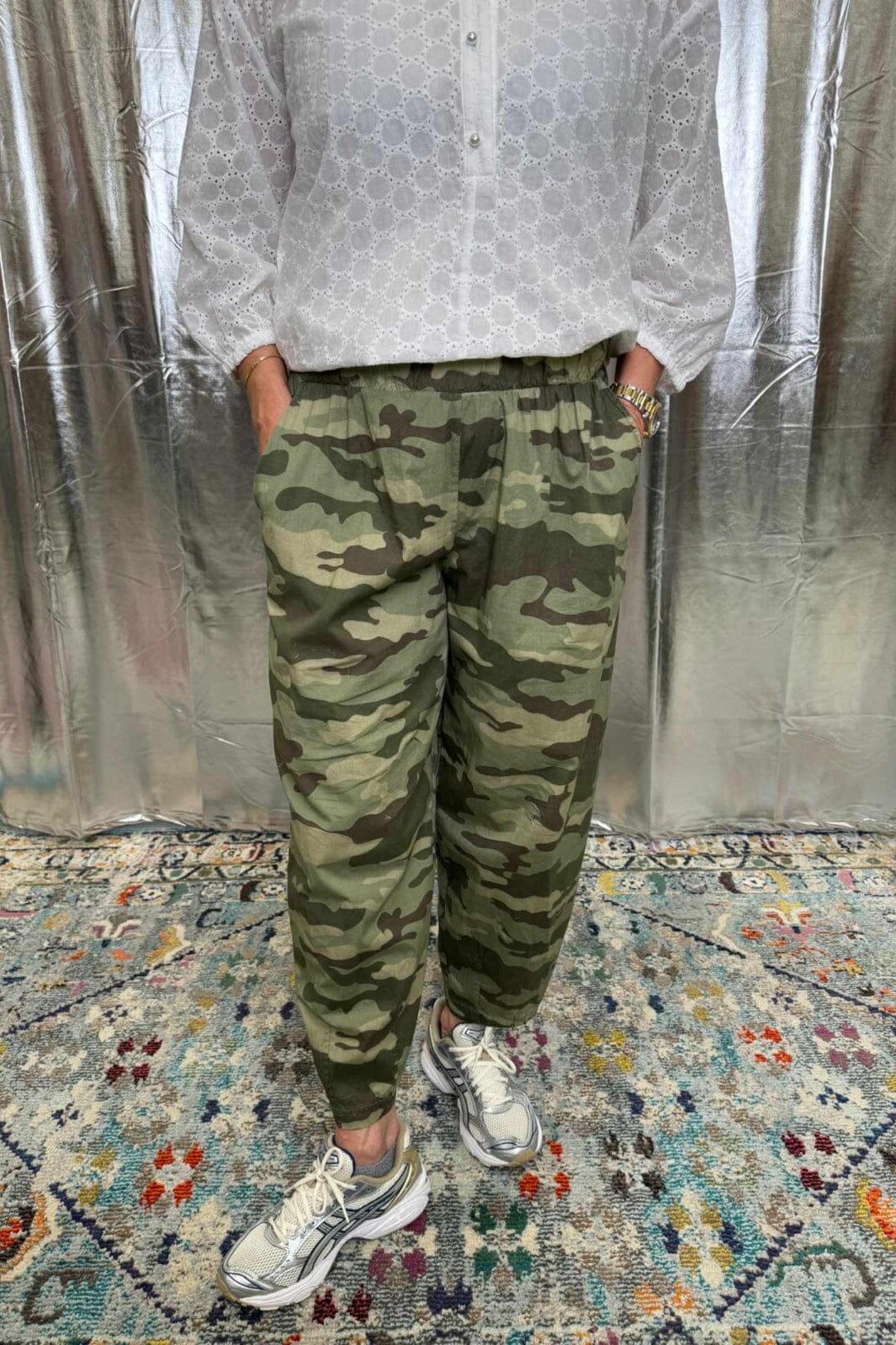 Black Colour - Bcabbie Barrel Pant 40977 - Camouflage