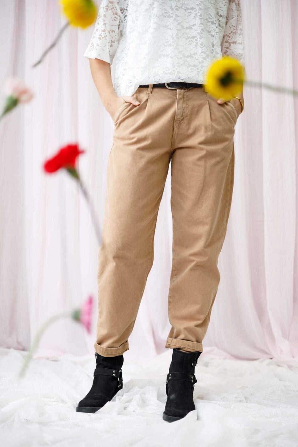 Black Colour - Bcjoye Barrel Jeans 40838 - Frappe