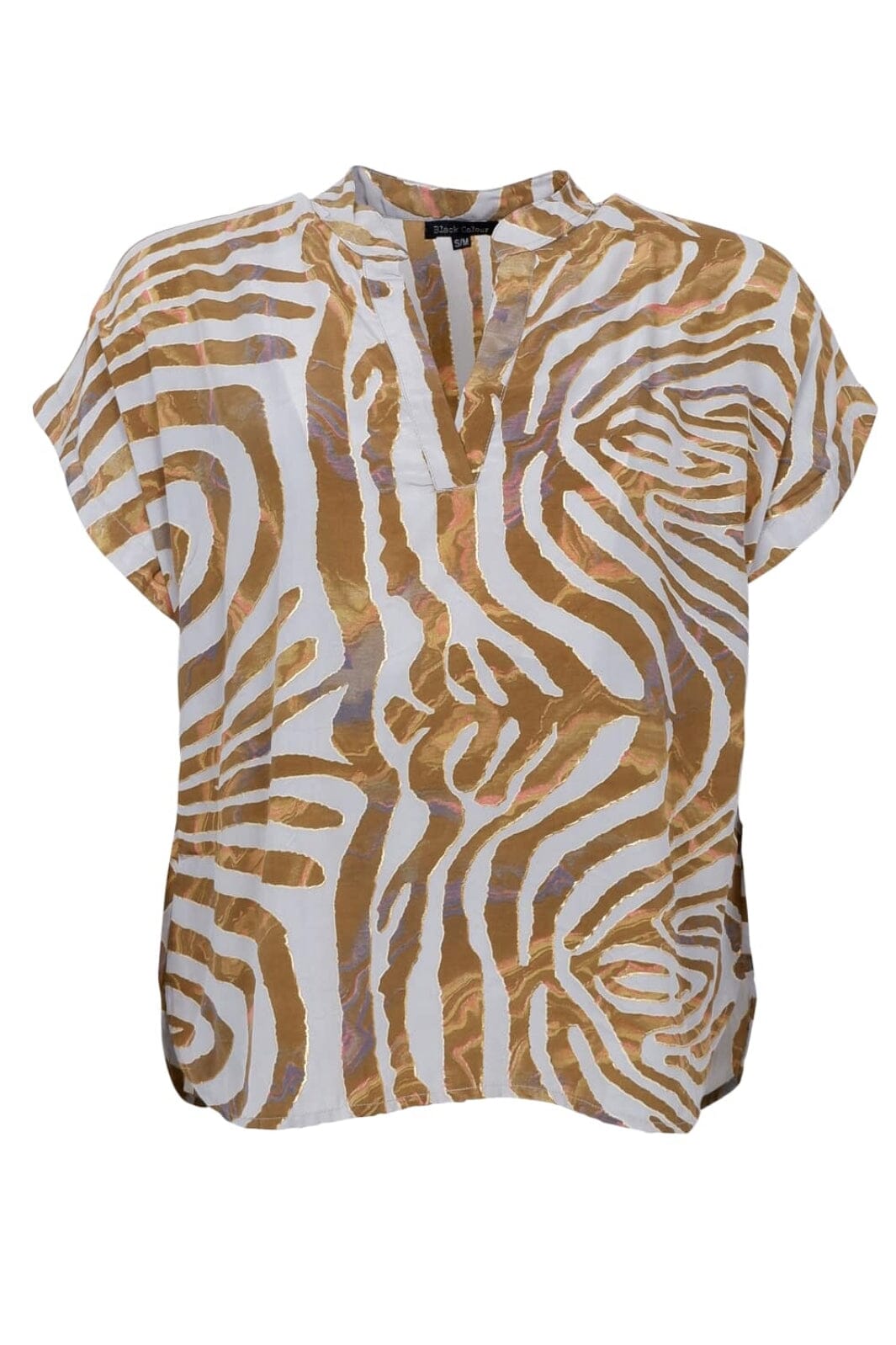 Black Colour - Bcluna Andrea S/S Top 39211 - Blue Zebra