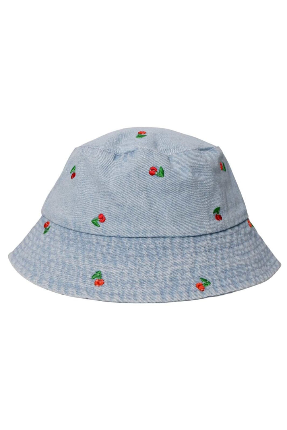 Black Colour - Bcmaluca Denim Bucket Hat 8012 - Lt. Blue Denim/Cherry