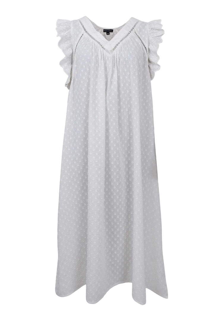 Black Colour - Bcmie Frill Dress 40879 - White