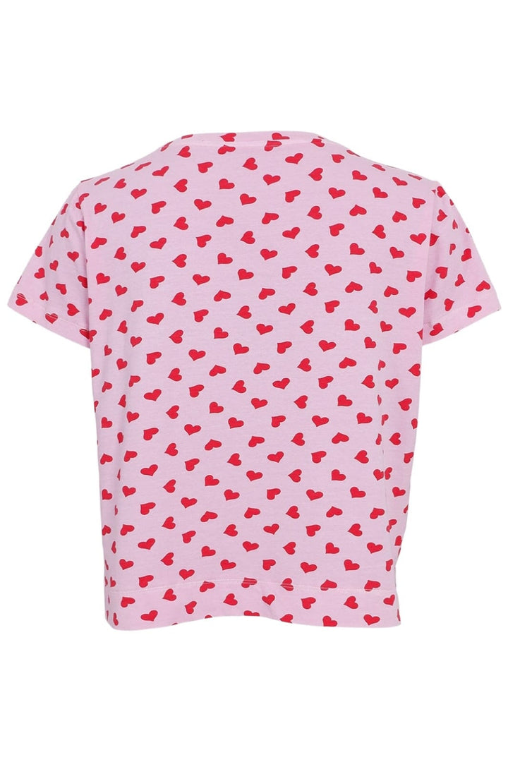 Black Colour - Bczelda S/S T-Shirt 40885 - Shirts - Pink Heart