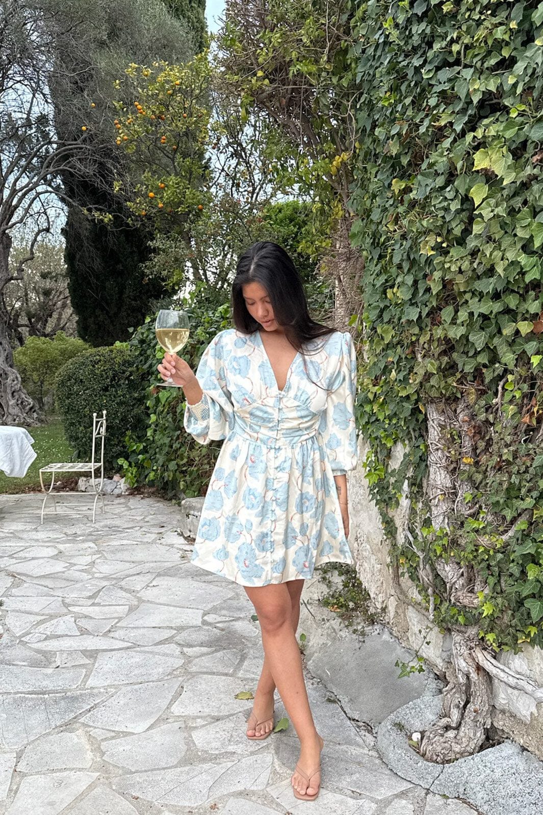 BYIC - Adelic Dress A23783 - Blue Peony Bloom