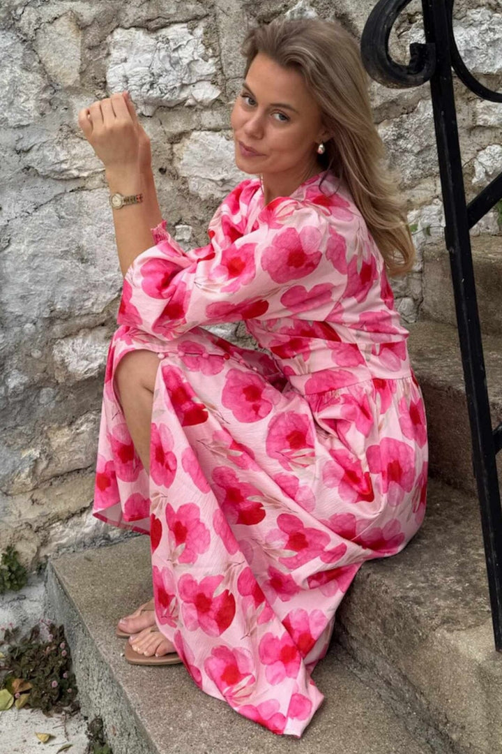 BYIC - Adelic Long Dress A2327 - Pink Rose Blush