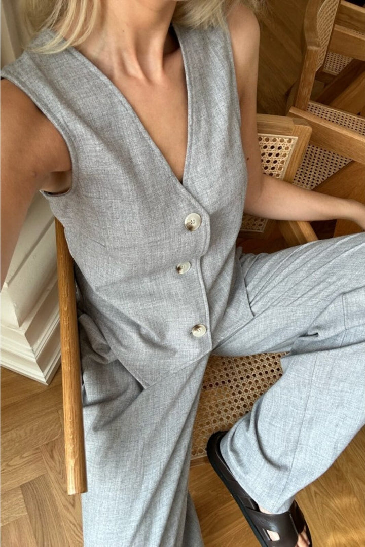 Forudbestilling - BYIC - Celina Vest - Grey Vest